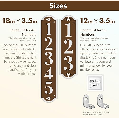 Miniatura 5 de Letrero de dirección de casa de doble cara, letrero de correo para buzón, letrero de dirección 911 reflectante personalizado, números de casa,