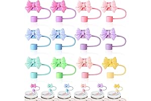 12 Pcs Bow Topper for Stanley Straws, a Delicate Accessory for Your Stanley Cup