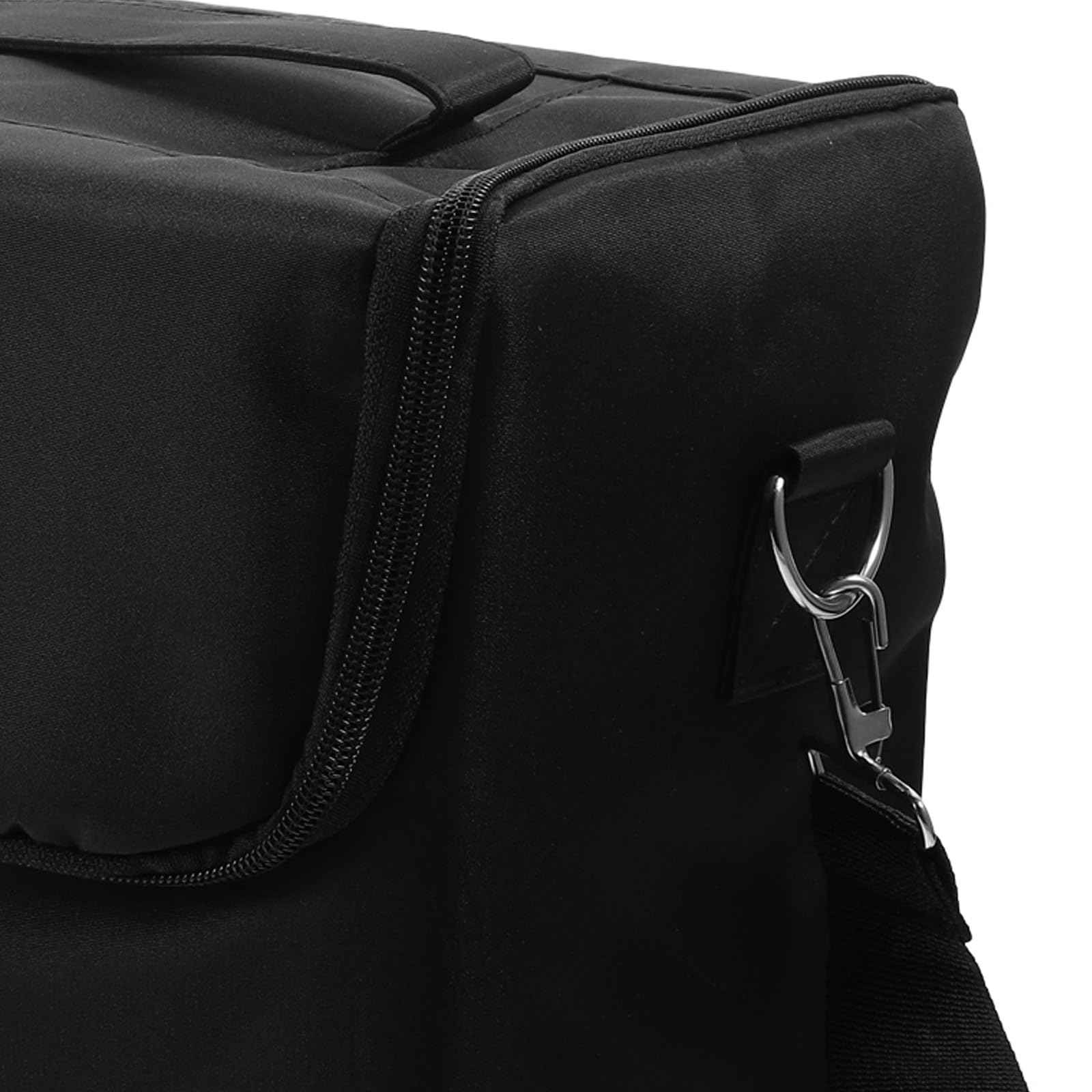 Große Kosmetiktasche mit Mehreren Fächern, Oxford Stoff, Schwarz