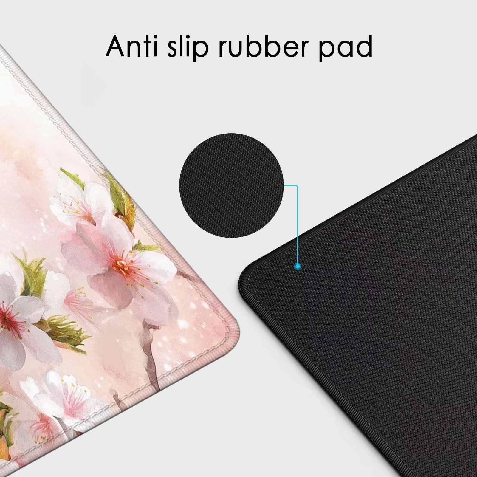 Duża podkładka pod mysz do gier XXL 1000 x 500 x 3 mm nadaje się do prania dla precyzyjnej prędkości w grach-antypoślizgowa powierzchnia z tkaniny, mata biurowa do gier w domu (śliczny pszczół) L
