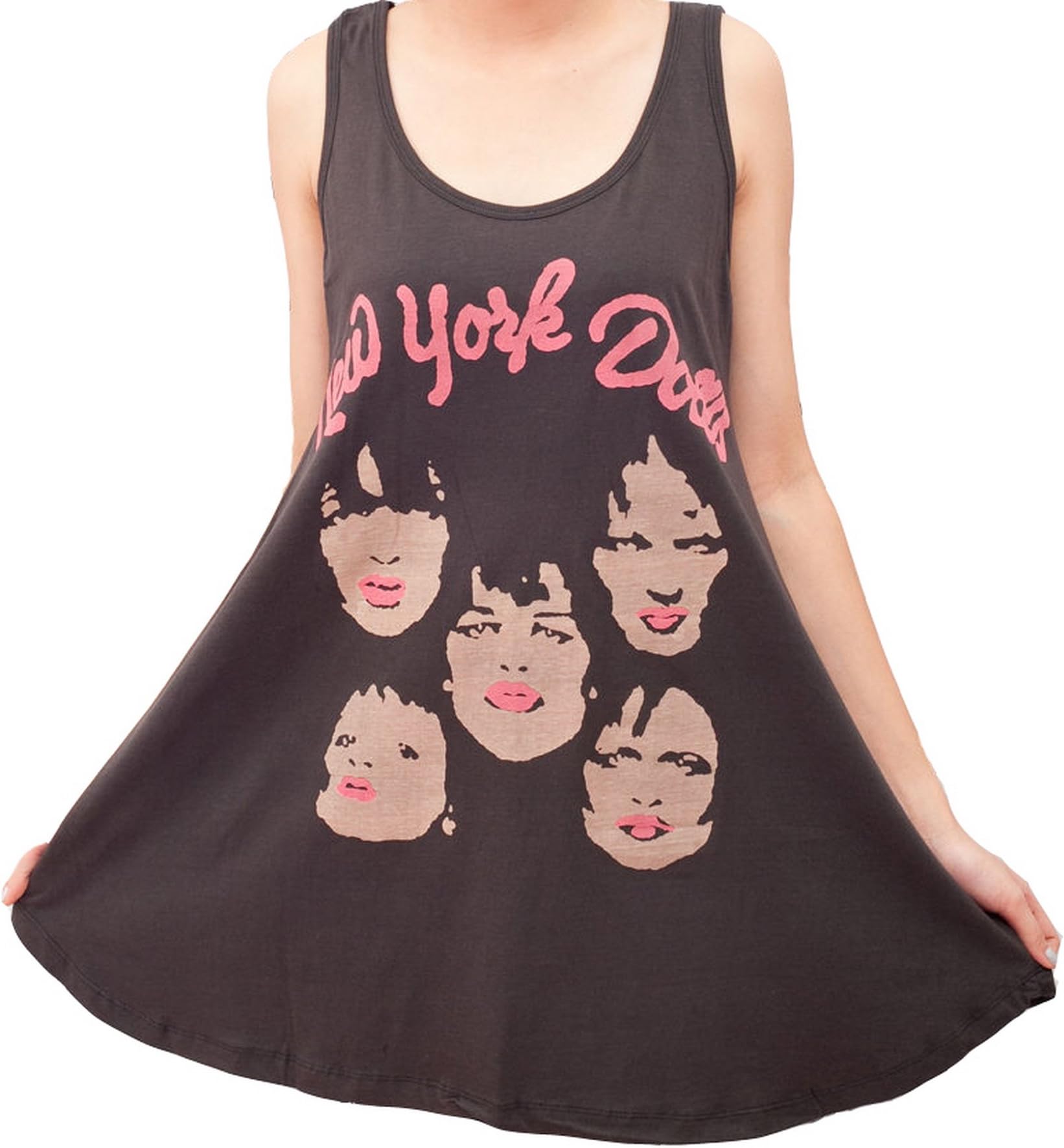 TTM234 NEW York Dolls Us Rock Punk Indie Women Dress T-shirt Tank Tunic Top