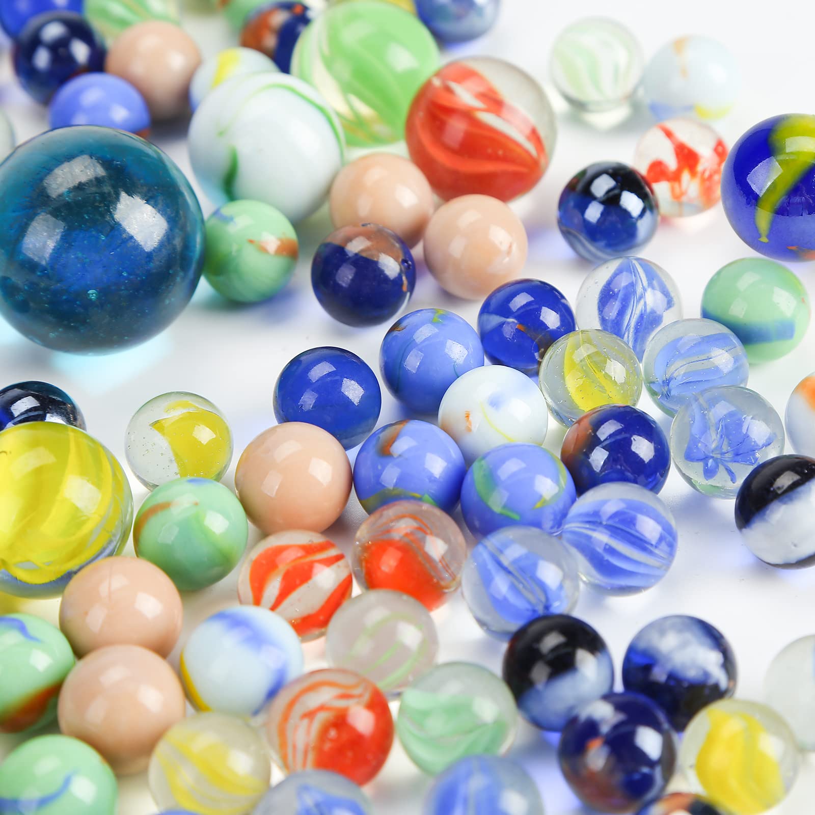 Lot De 200 Billes Enfant Sans Trou Billes En Verre Colorées 10mm 16mm