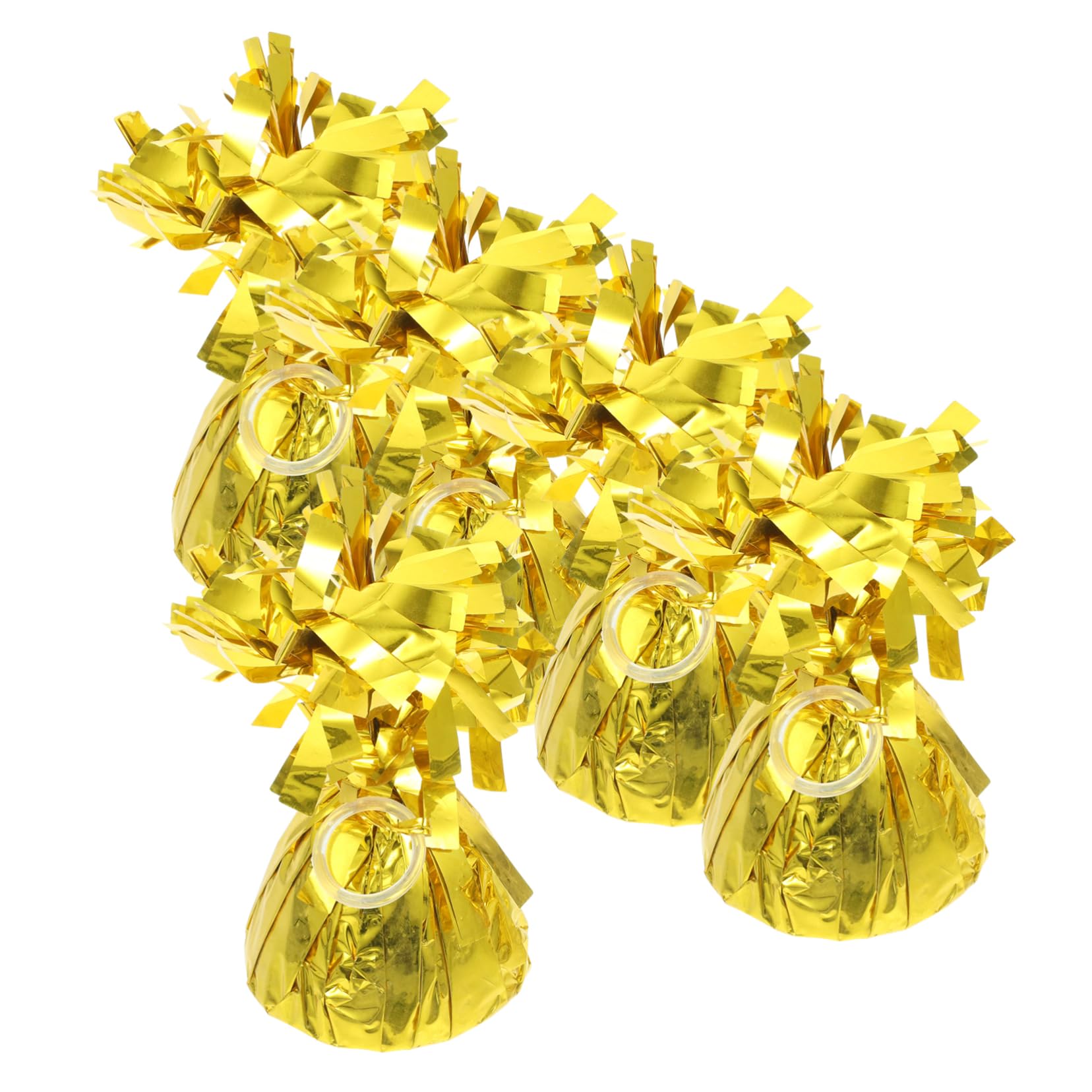 Pesi per Palloncini Oro 5 Pezzi in Alluminio a Blocco | Palloncino in Lattice, per Tavolo da Pranzo, Adatti a Feste e Celebrazioni, Set Decorativo