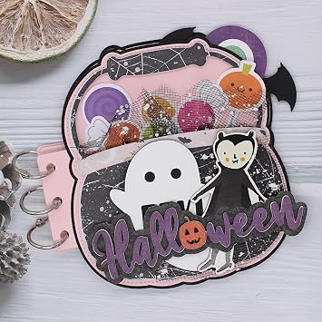 KSCRAFT Pumpkin Basket Mini Album Metal Cutting Dies Stencils for DIY Scrapbooking Decorative Embossing DIY Paper Card