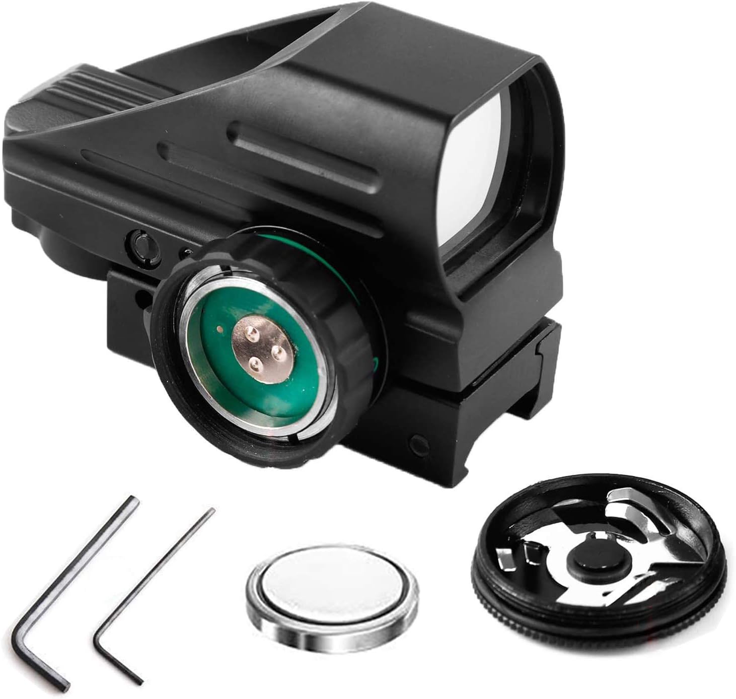 Red Dot Sight HHY Scope Reflex Sight with 20mm Rail 4 Adjustable Reticles Red Green Scope : Sports & Outdoors