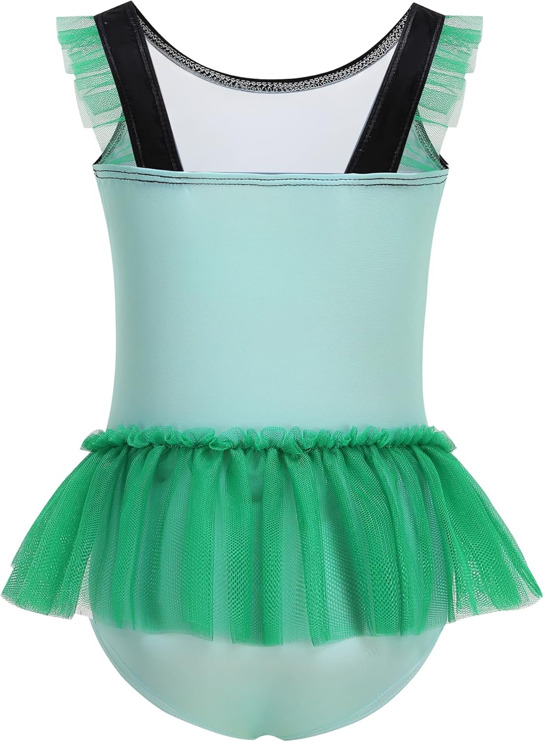 Girls One Piece Swimsuit Colorful Mermaid Bathing Suits Cute Kids Princess Beach Swimwear 2-10 Years 7-8 Years Green