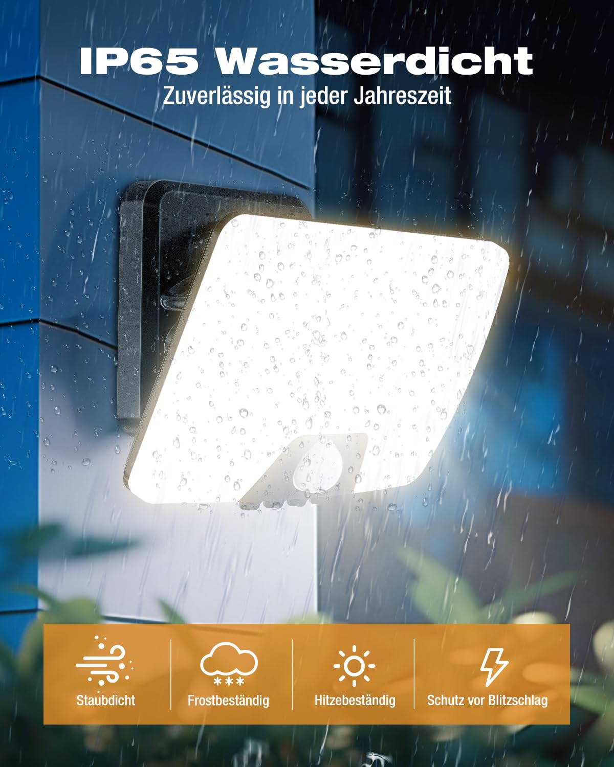 vighep Led Strahler mit Bewegungsmelder Außen, 24W Superhell Scheinwerfer Fluter mit 3 Leuchtmodi, 3000K-6500K 5CCT Aussenlampe, IP65 Wasserdicht Außenleuchte für Garage Hof Garten Innenhöfe(2 Stück)