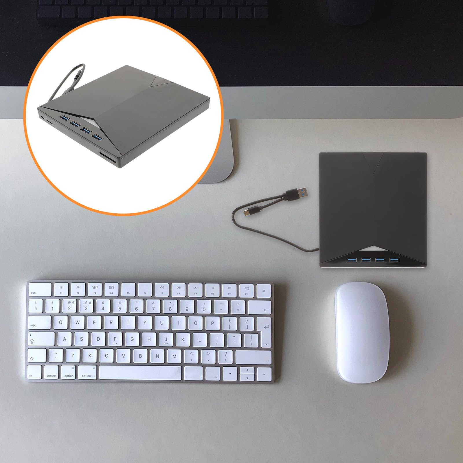 Unità Dvd Esterna USB Type-c 3.0 per Notebook e Desktop