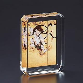 「厄除け雷神」ガラス工芸 国宝・風神雷神図屏風の雷神 俵屋宗達筆 琳派 日本美術の至宝