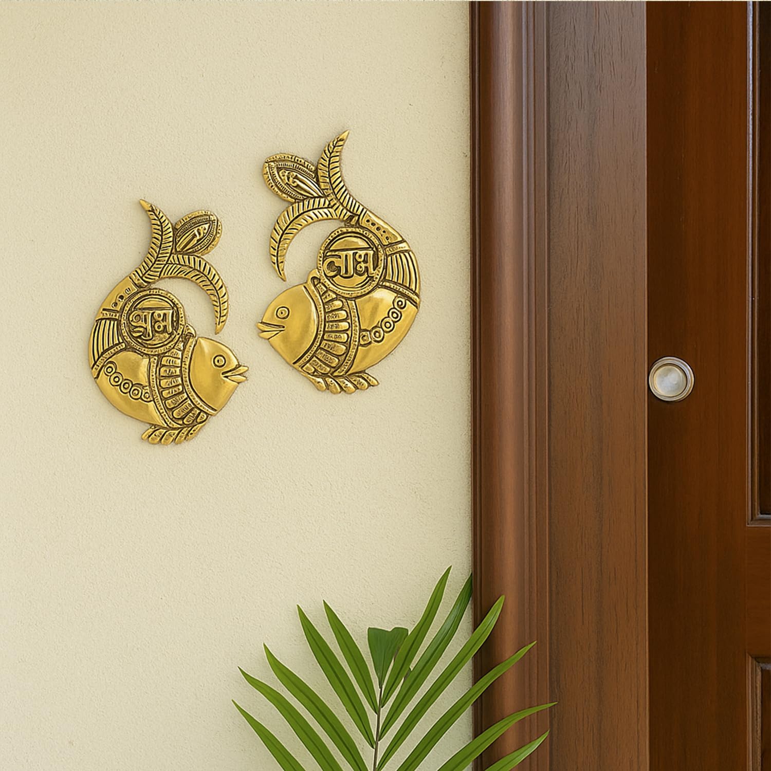 Ekhasa Brass Shubh Labh - Prosperity Hanging -2 Ekhasa Brass Shubh Labh - Prosperity Hanging -2