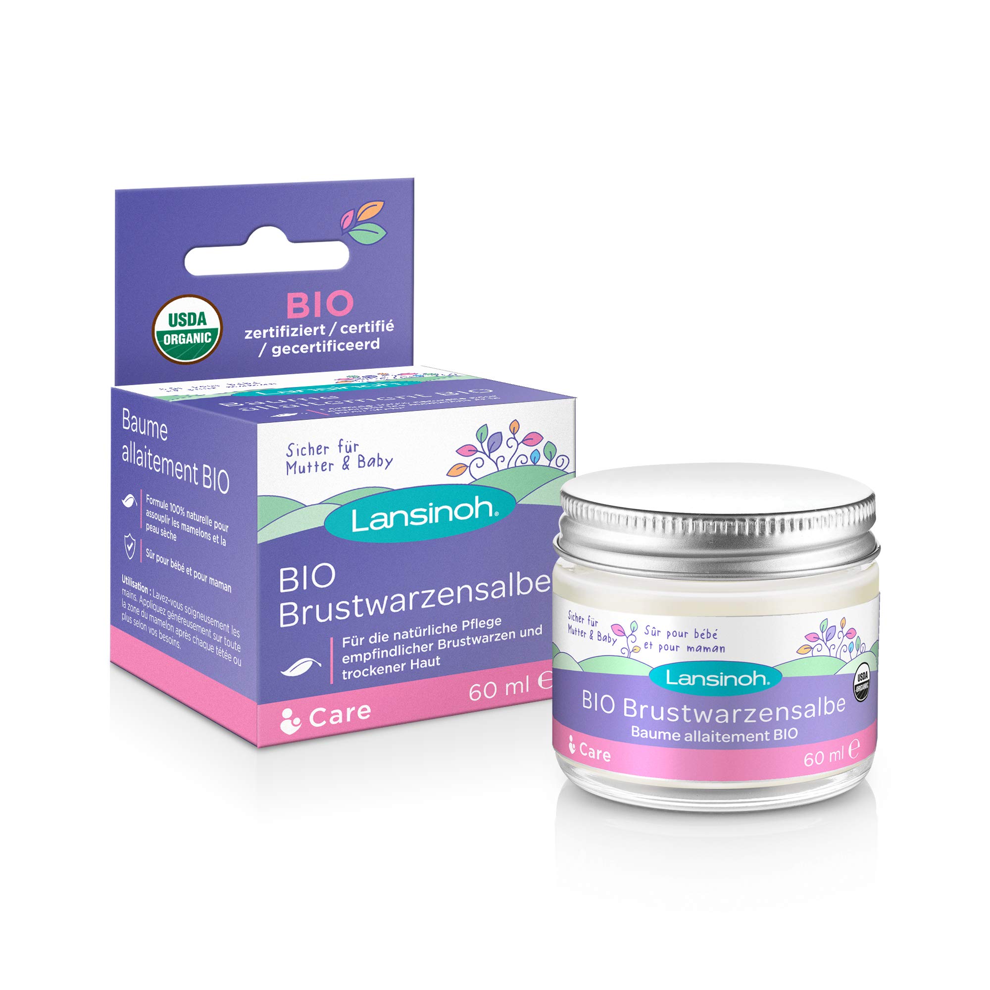 Lansinoh Bio Brustwarzensalbe, 60 ml Unguento