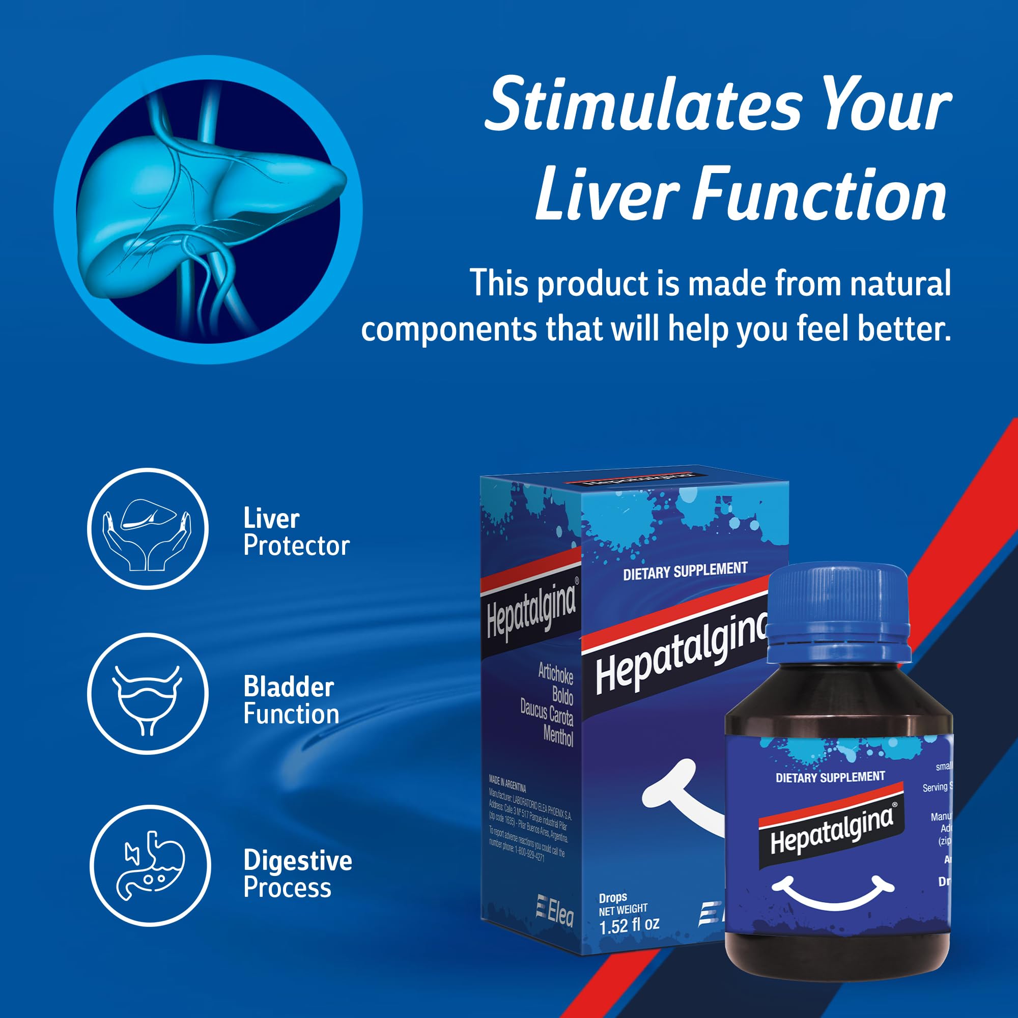 Liver Support Digestive Protector - Liquid Herbal Supplement with Artichoke Extract for Liver Cleanse Detox & Repair - Liver Detox Cleanse Drops with Mint, Boldo & Carrot - 45 ml — Amazon image 4