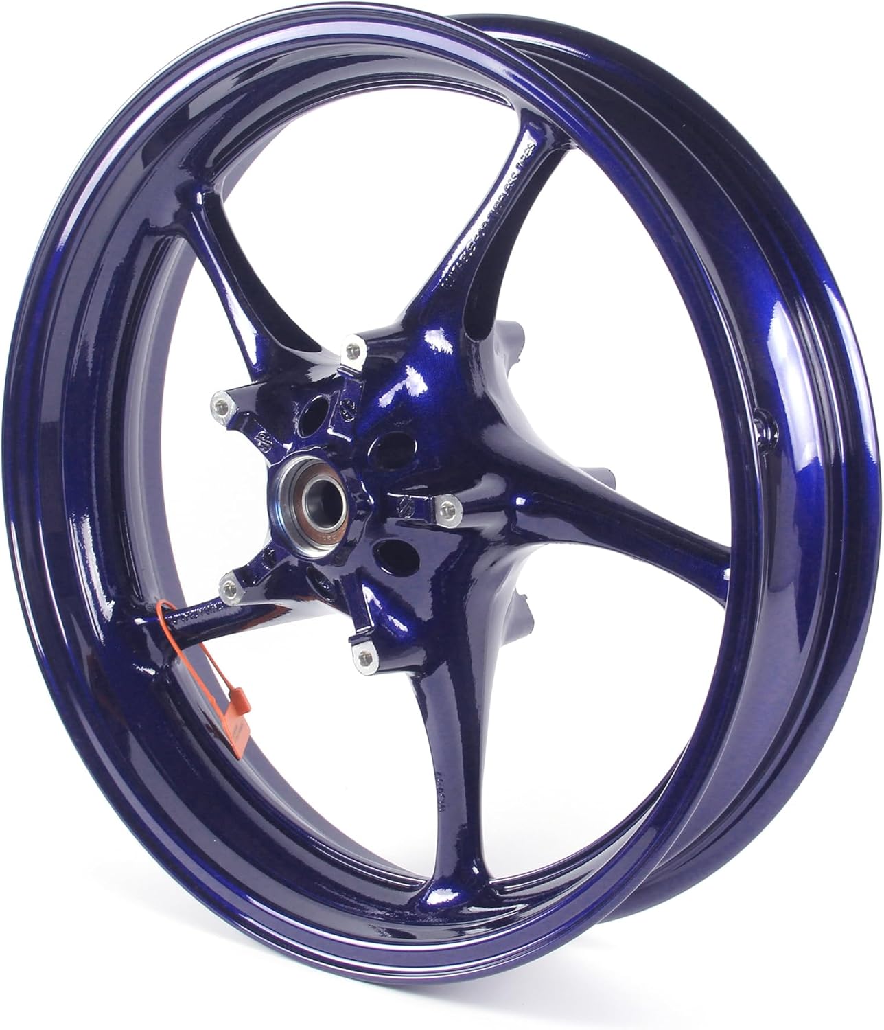 Blue Front Wheel Rim Compatible with Yamaha YZF R1 R6 2006-2012, FZ1 2006-2009, Bearing include Motorcycle Replacement Accessories Parts