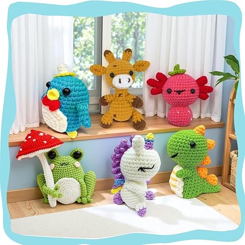 Miniatura 3 de Crochet Kit for Beginners with Step-by-Step Video Tutorials  Amigurumi Crochet Kit Complete Starter Kit for Adults, Kids and Teens, Perfect DIY