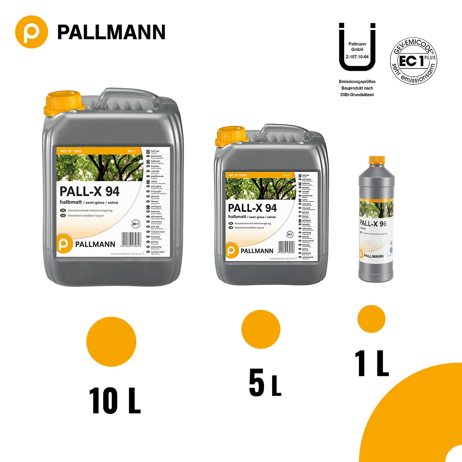 Pallmann Pall-X 94 halbmatt 1K Parkettversiegelung 5 L