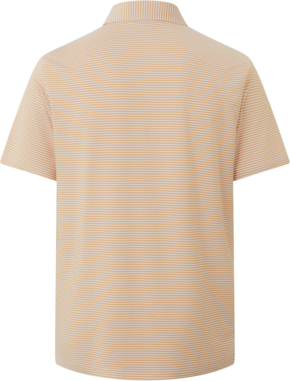 Men's Golf Polo Shirts - Moisture Wicking High Performance Short Sleeve Striped Collared Sports Casual Shirt