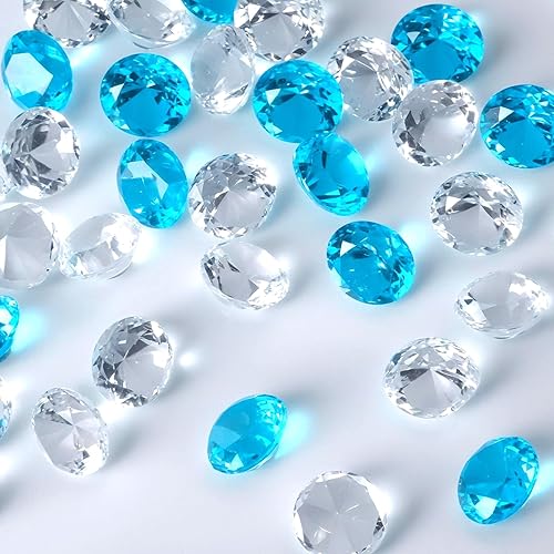 Vista 73 de Babenest - Relleno de jarrón de gemas falsas de diamantes acrílicos, 240 piezas de diamantes de imitación de 3/4 pulgadas, joyas de cristal