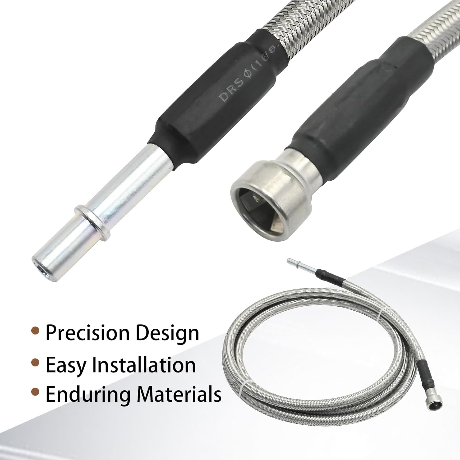 2Pcs 819-816 Stainless Steel Braided Fuel Lines Kit Replacement for Chevrolet Silverado 1500 Classic 2007 Replacement for Chevrolet Silverado 1500 2004 2005 2006 2007 2008