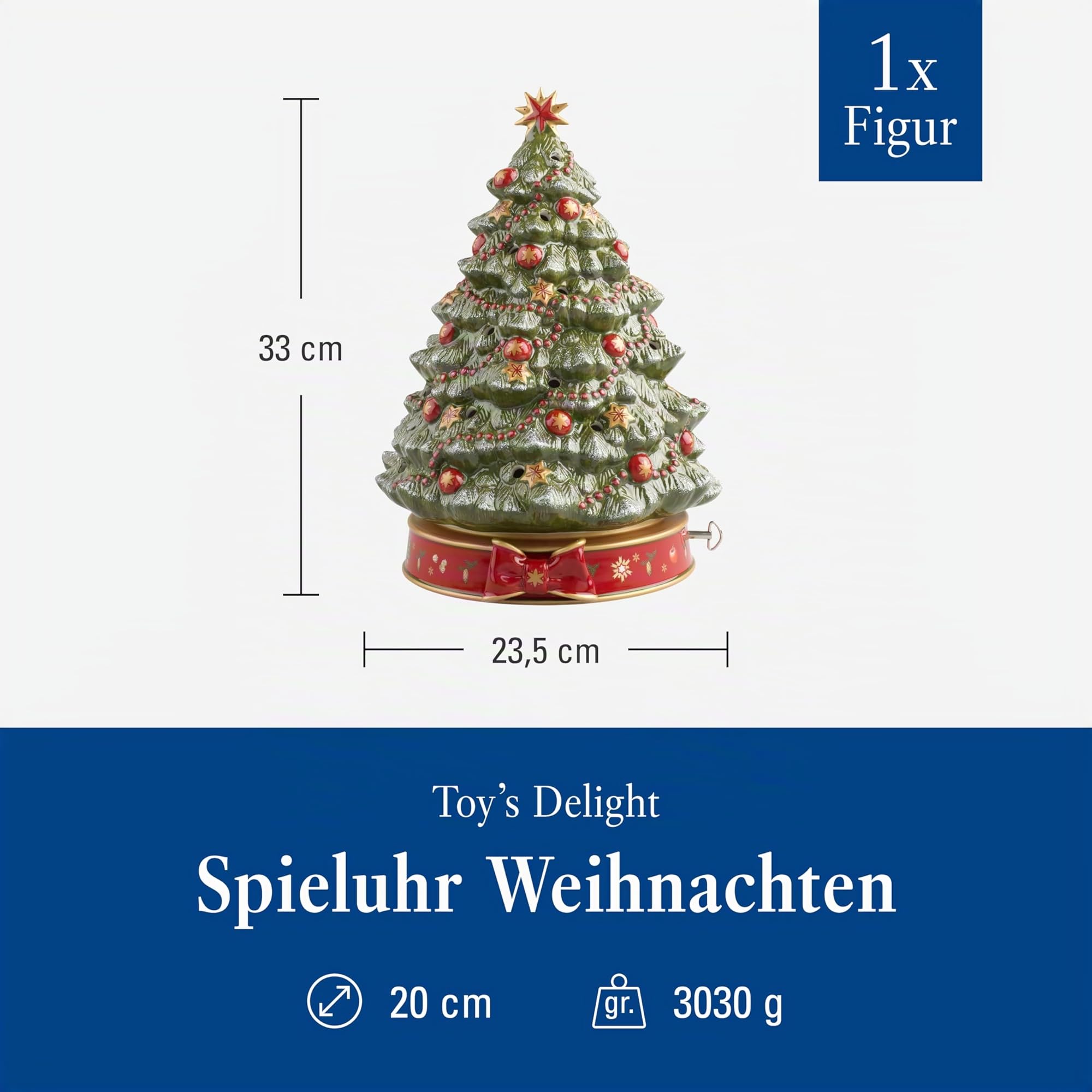 Villeroy & Boch Toy's Delight Weihnachtsbaum m. Spieluhr 33 cm