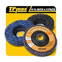 Vista 9 de Rueda eliminadora de óxido de discos de 4 x 5/8 pulgadas, para quitar pintura y oxidación, disco abrasivo de ángulo abrasivo, paquete de 3