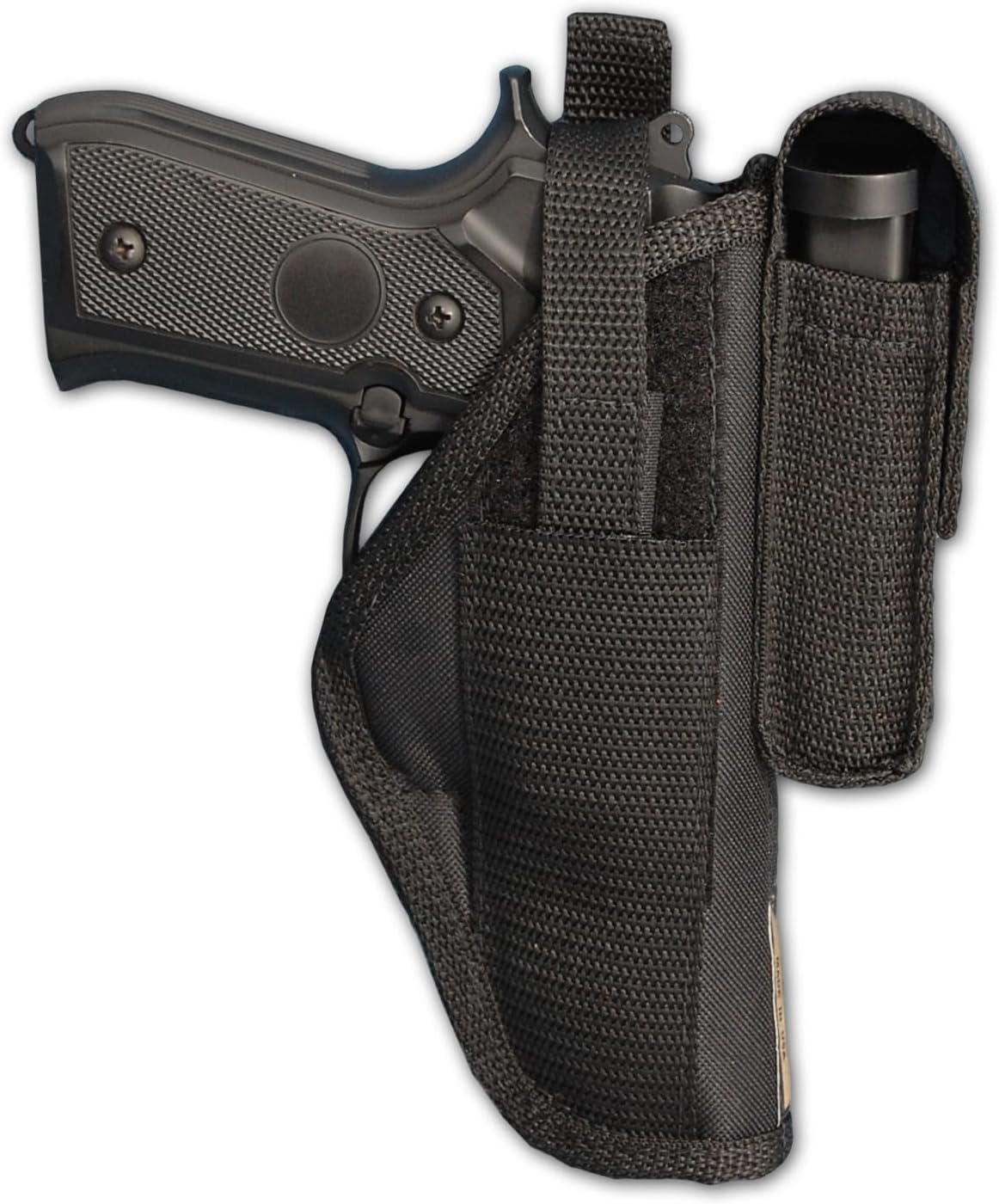 Barsony New Gun OWB Belt Holster w/Magazine Pouch for Full Size 9mm 40 45 Pistols