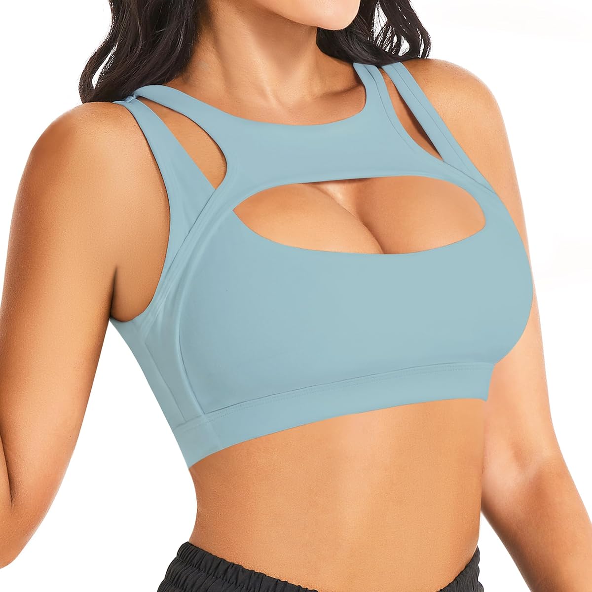 Betaven-Sujetador deportivo de realce para mujer, Tops cortos sexys con copas extraíbles, sujetador de entrenamiento, Fitness, Yoga, soporte medio
