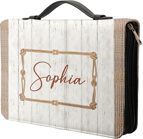 Miniatura 7 de GodlyBible - Funda de cuero personalizada para la Biblia, regalos cristianos para mujeres, hombres, regalos religiosos motivacionales, fe, fe, solo