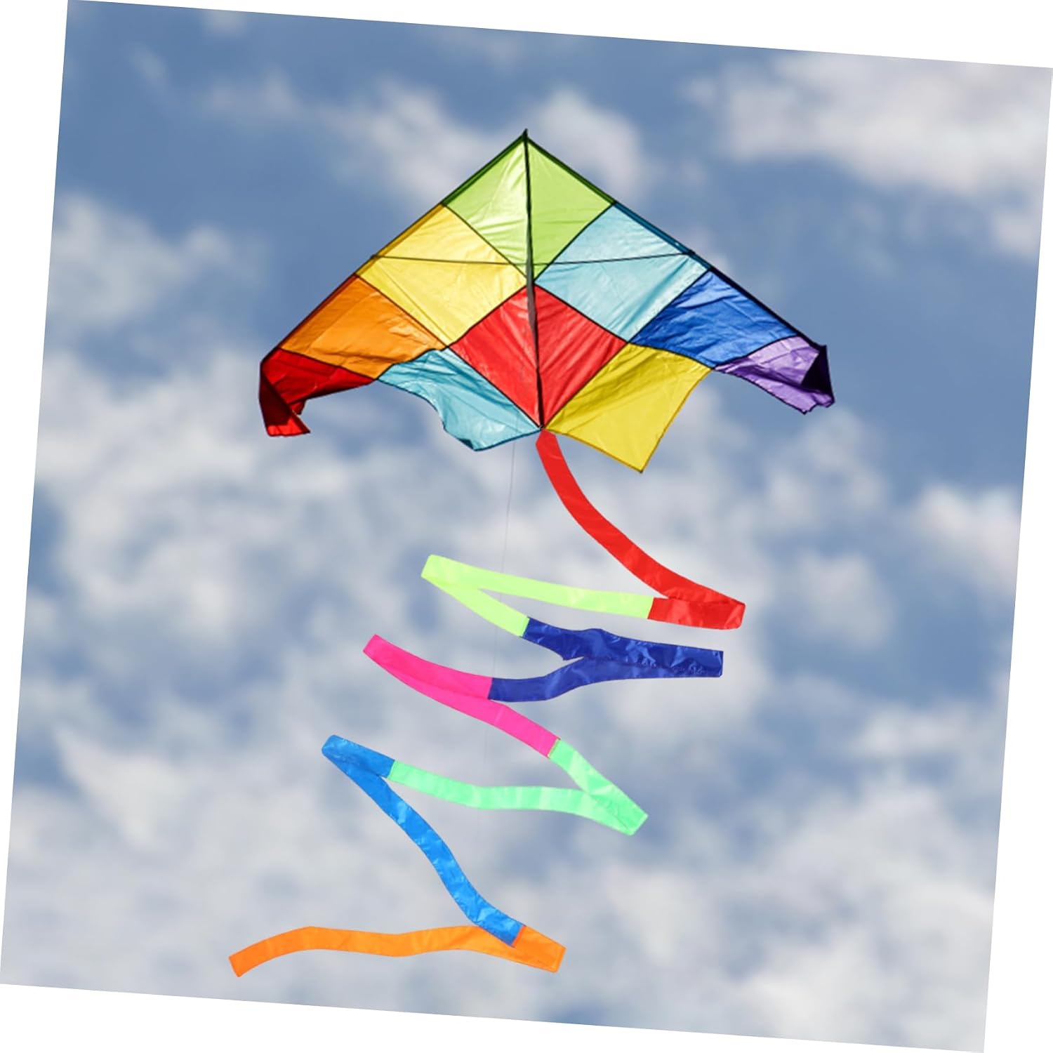 MERRYHAPY 2pcs Rainbow Kite Tail Decoration Nylon Cloth Outdoor Accessory image 4
