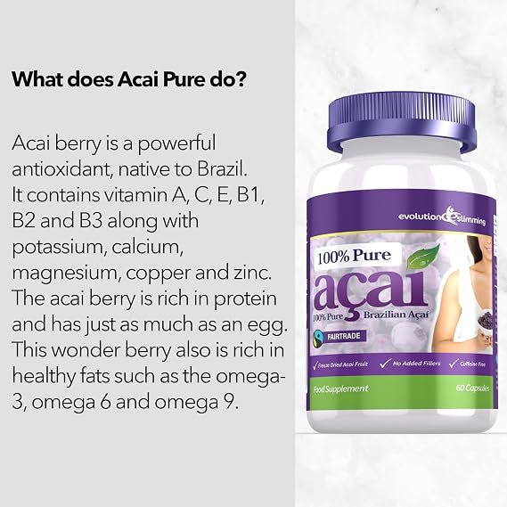 Pure Acai Berry 1000mg - Evolution Slimming