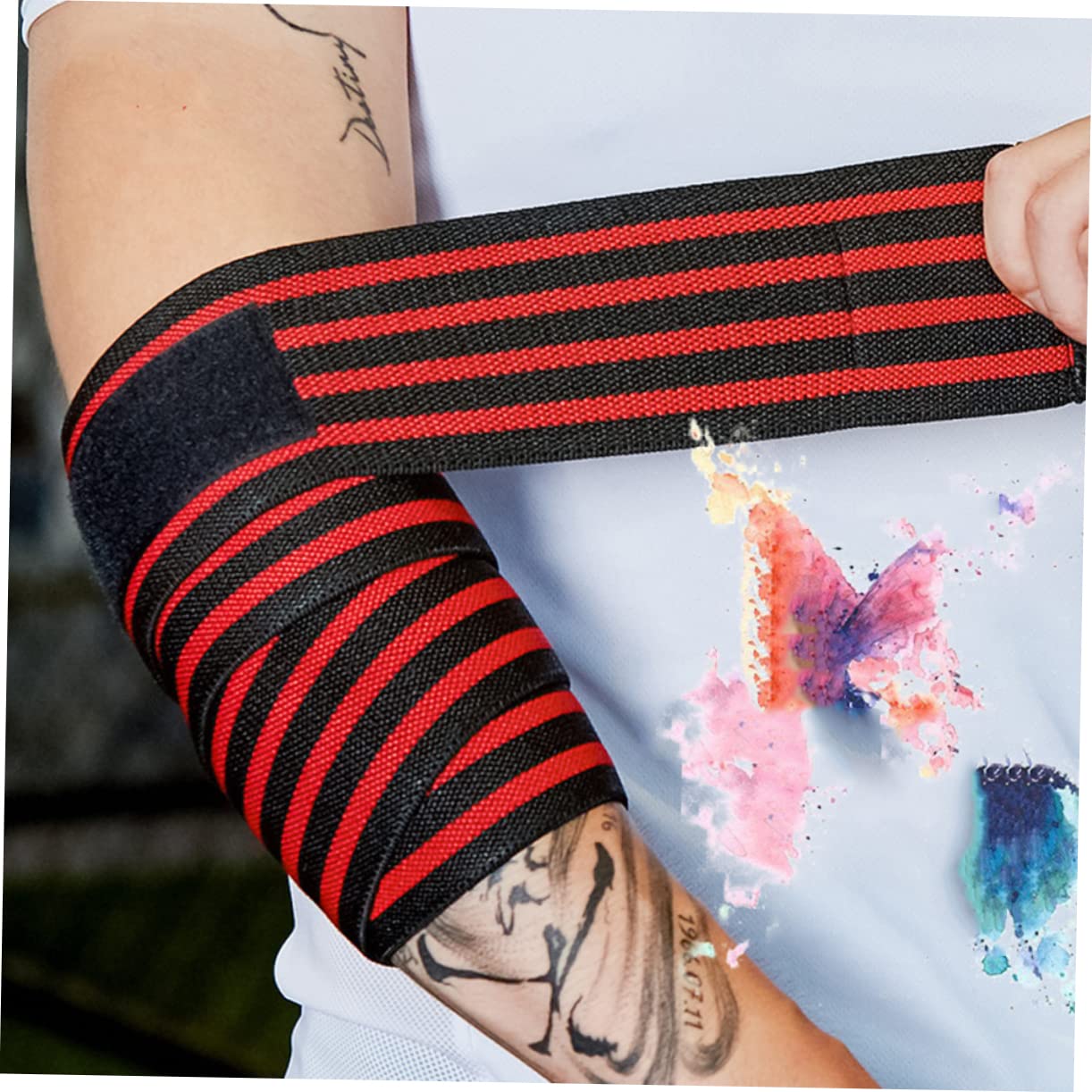 1Pair Elbow Protector for Sports Thickened and Widened Bandage Wrap for Fitness and Everyday Activities Comfortable Sweat Absorbing Supportive Elbow Sleeve for Enhanced