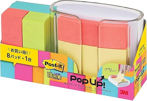 Miniatura 10 de Post-it WD330-WH-Y-AM Notas adhesivas fuertes, cuaderno emergente, amarillo, 3.0 x 3.0 pulgadas (2.953 x 2.953 in), 30 hojas x 1 bloc