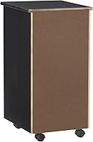 Vista 22 de Corinne - Carrito de almacenamiento con ruedas de seis cajones, color negro Linon