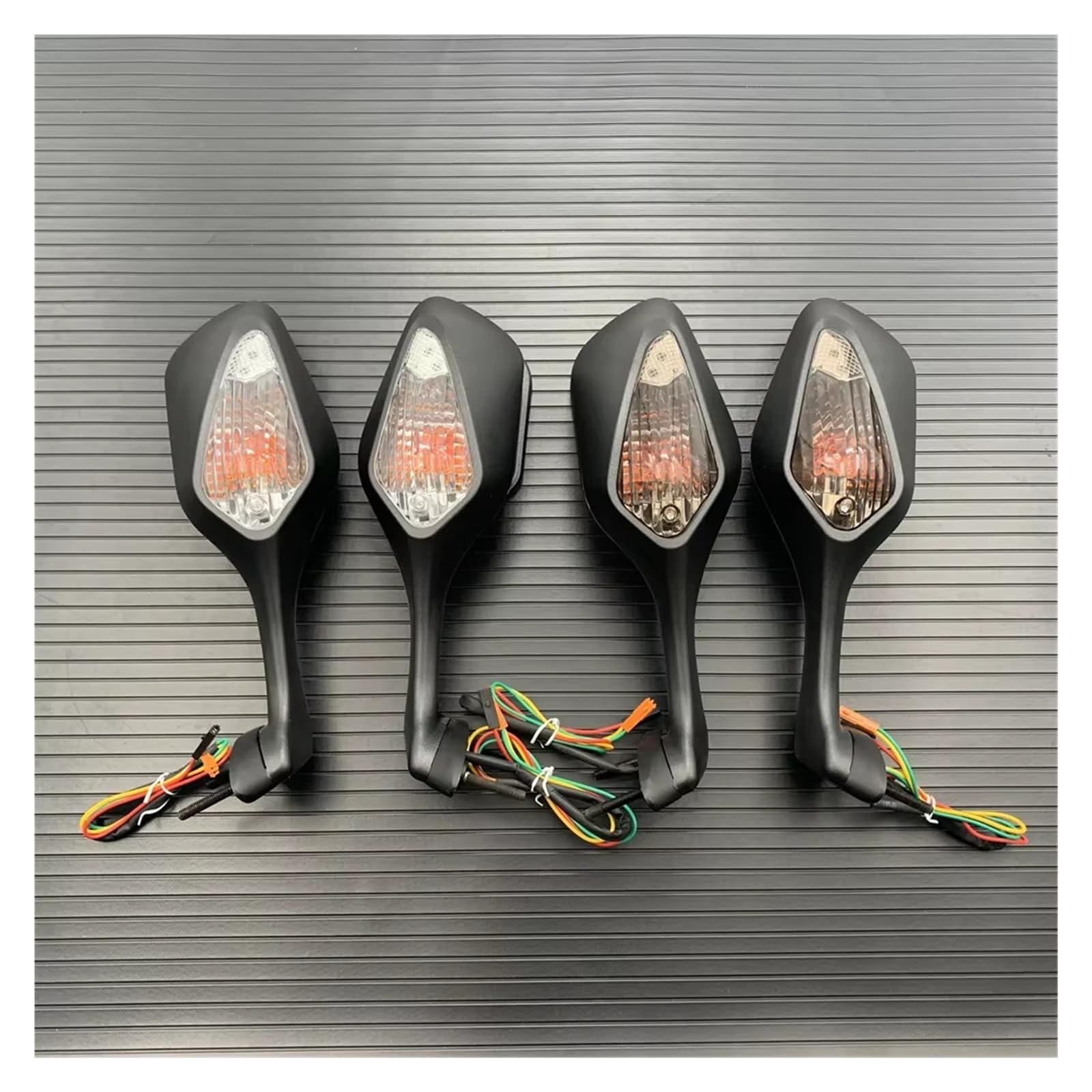 Espejos Motocicleta Para CBR1000RR 2008-2014 2015 2016 Para VFR1200 2010-2012 Retrovisor Motocicleta Espejos Laterales Con Luz LED Intermitente