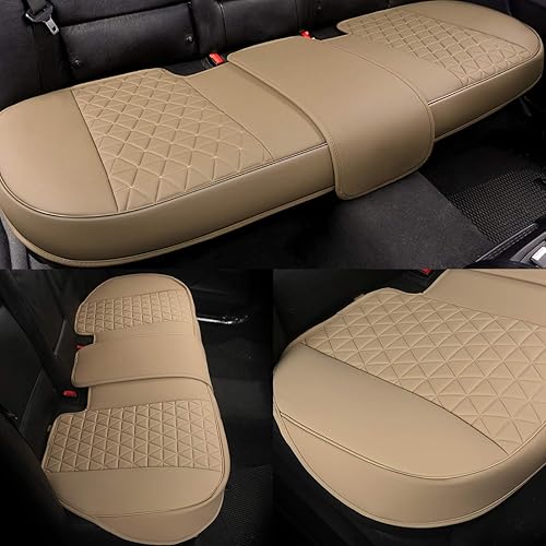 Miniatura 64 de Black Panther - Funda de lujo para base de asiento delantero de coche en cuero sintético, compatible con 90% de vehículos B-Front-Gris