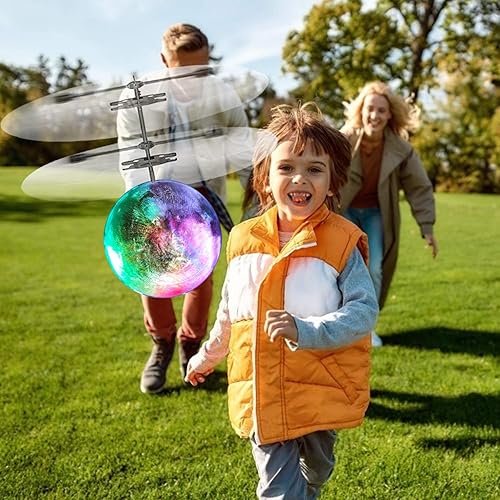 Miniatura 5 de Paquete de 2 juguetes de bola voladora para niños, juguetes voladores a control remoto para niños y niñas, regalos de cesta de Pascua Tierra Luna