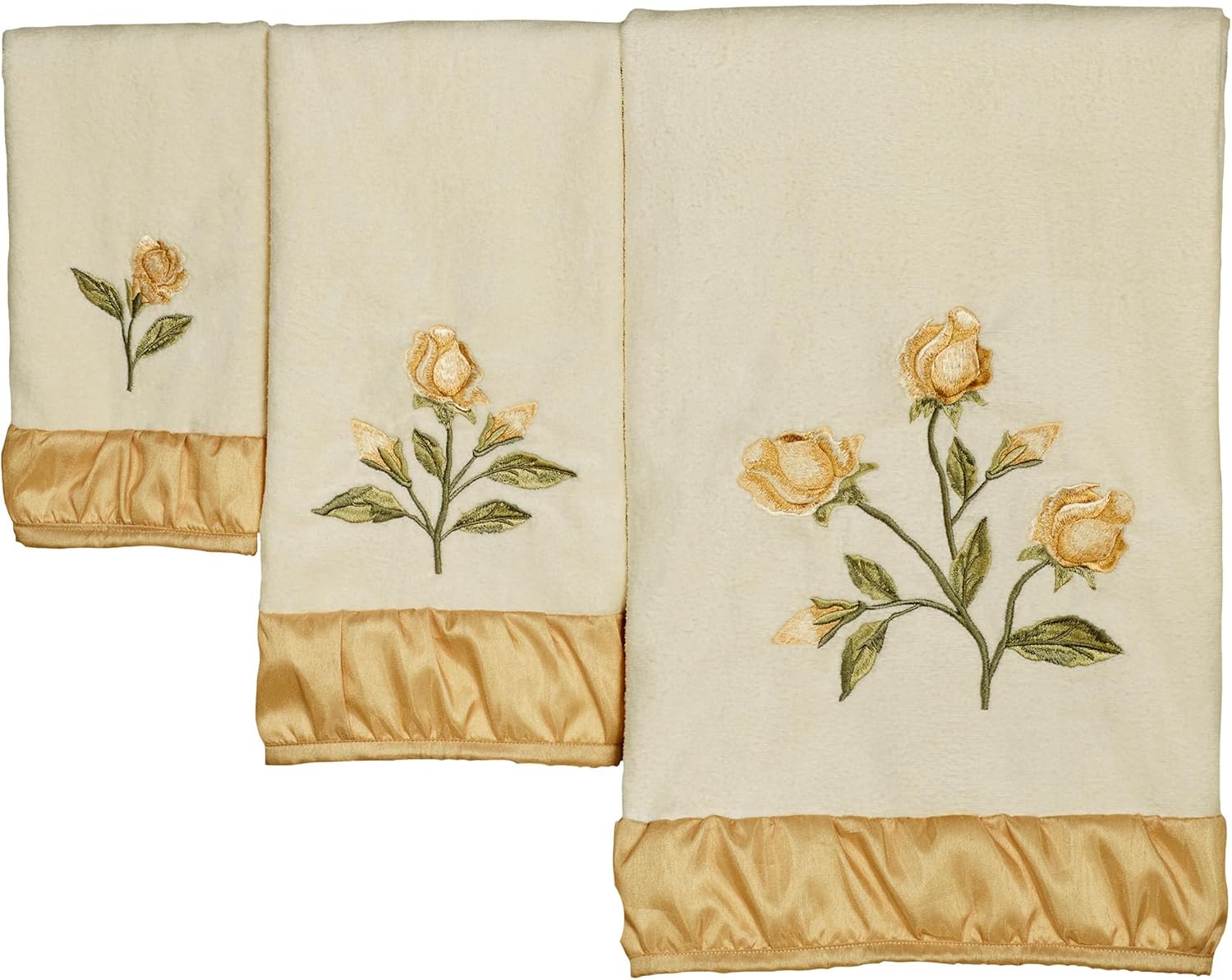 Charlotte Rose Butter Bath Towel Set Bath Hand Fingertip