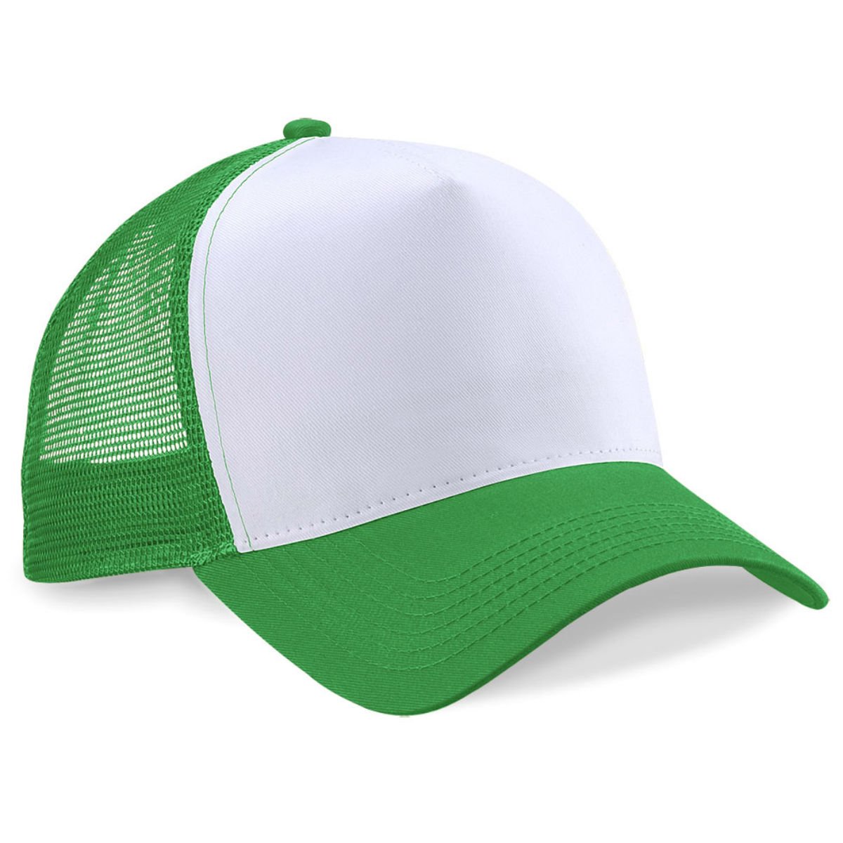 Beechfield Trucker Cap in green / white