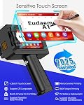 A1 Handheld Inkjet Printer Gun,0.5 Inch Portable Handheld Ink Jet Printer with 42ml Quick-Drying Ink and 4.3" Touchscreen, Inkjet Coding Machine for Expiry Date/Batch Number/Text/Logo/QR Code/Barcode
