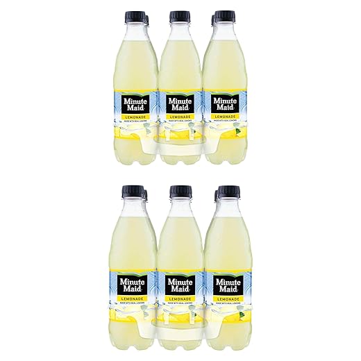 minute maid lemonade 16.9 fl oz pack of 2 total 12 bottles 202.8 fl oz