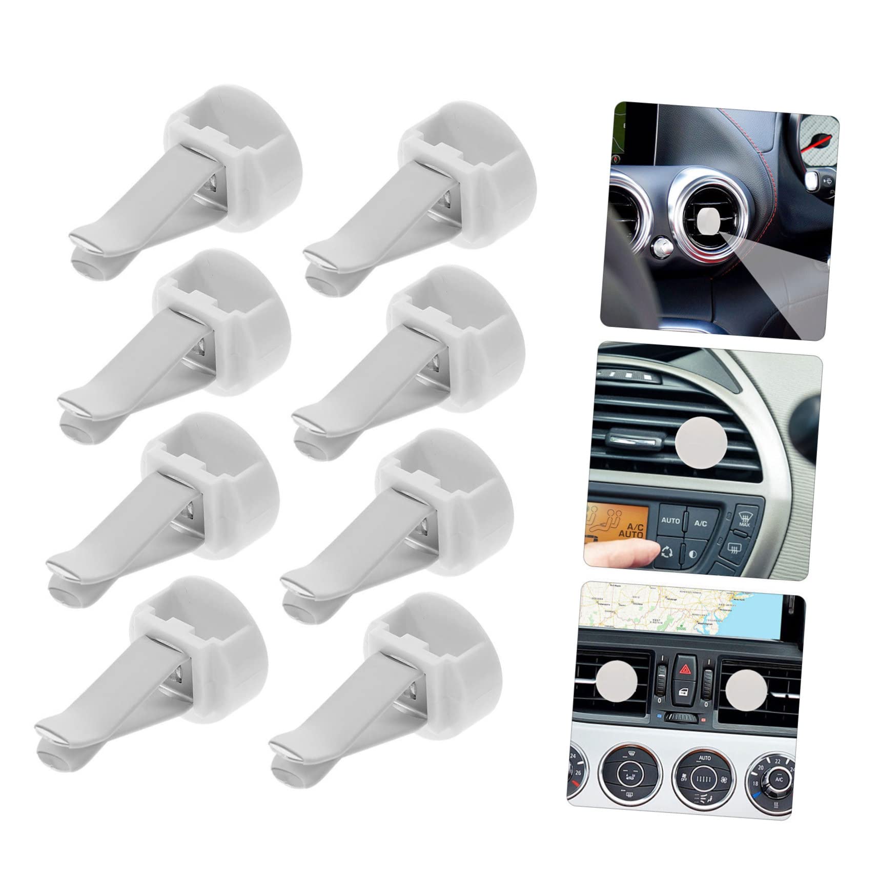 MAGICLULU Clip Set 100 Pezzi Ganci per Bocchetta Aria Auto per Auto in Metallo e Plastico per Decorare e Profumare L'auto Facilmente