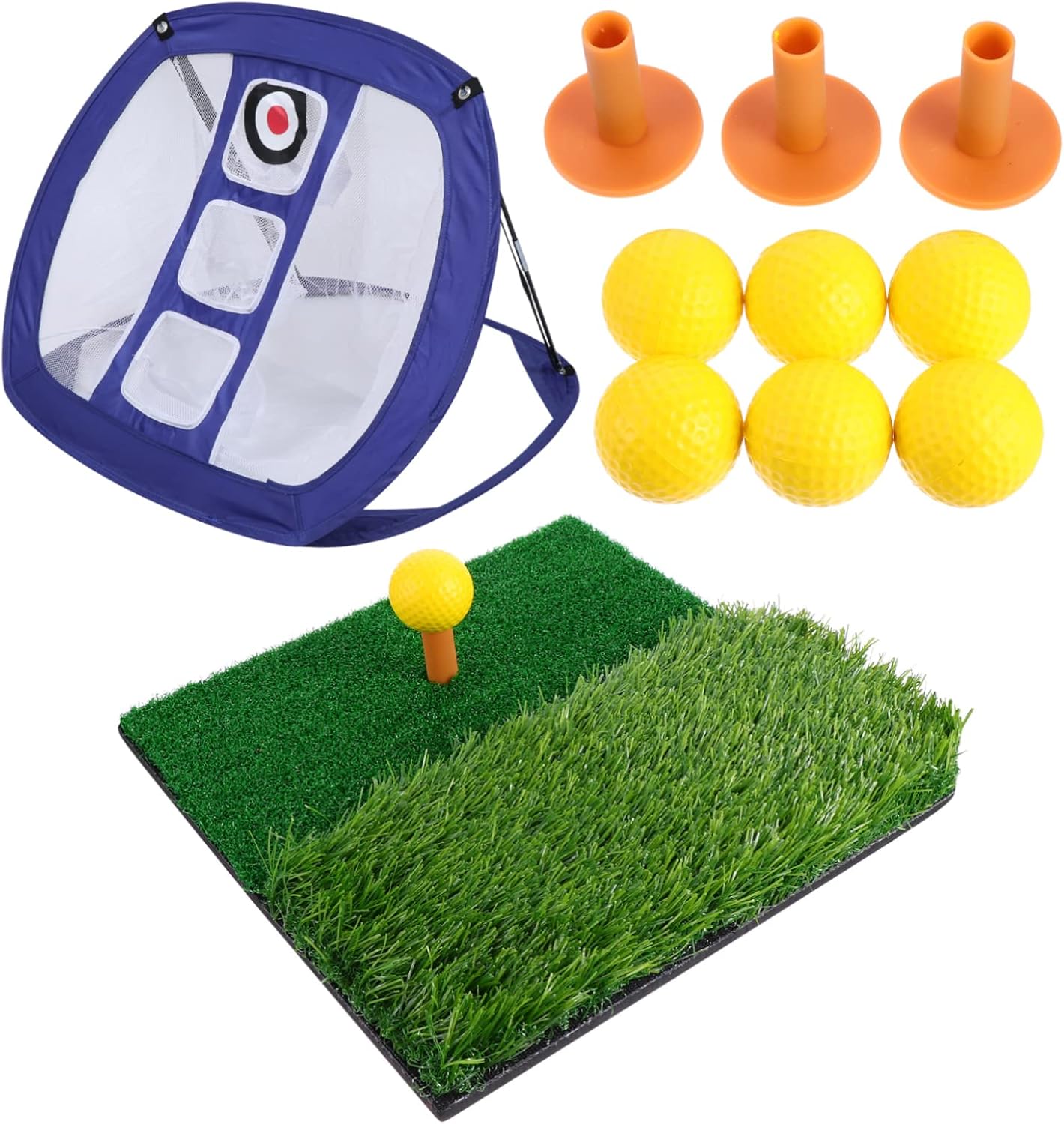 1 Set Golf Practice Set Nylon Netting Nylon Mesh Golf Pratice Net Chipping Withstand Many Shots