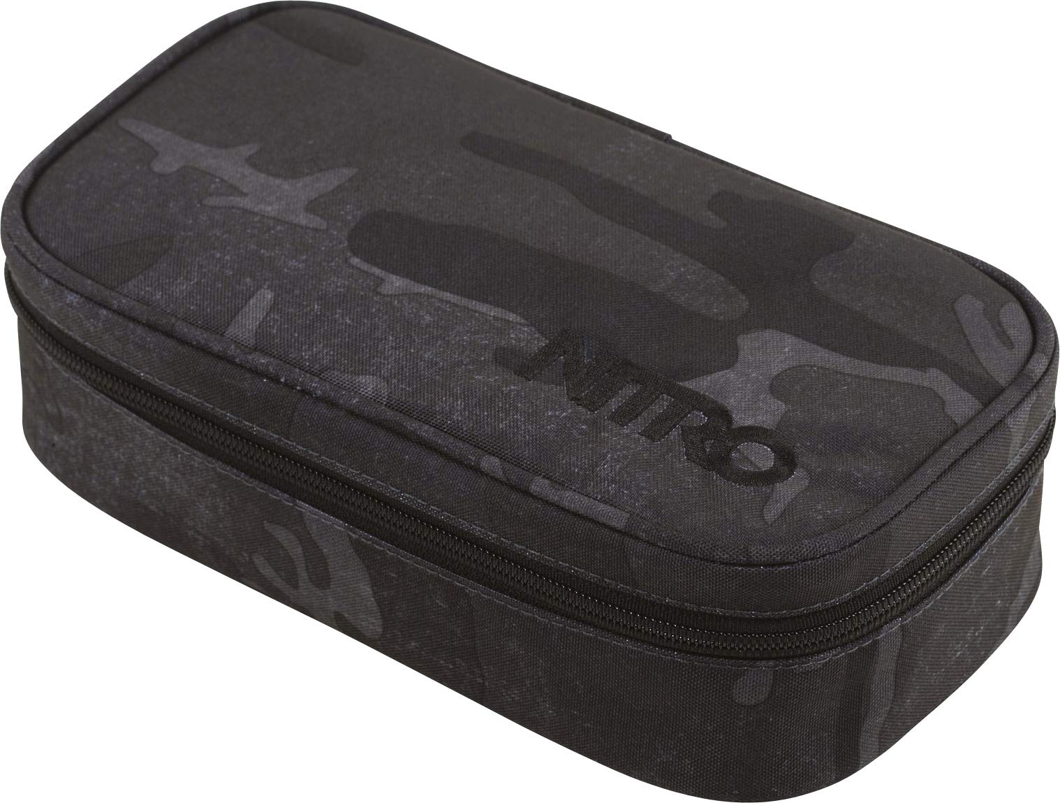 Nitro Pencil Case XL Inkl. Geo Dreieick & Stundenplan, Federmäppchen, Schlampermäppchen, Faulenzer Box, Federmappe, Stifte Etui