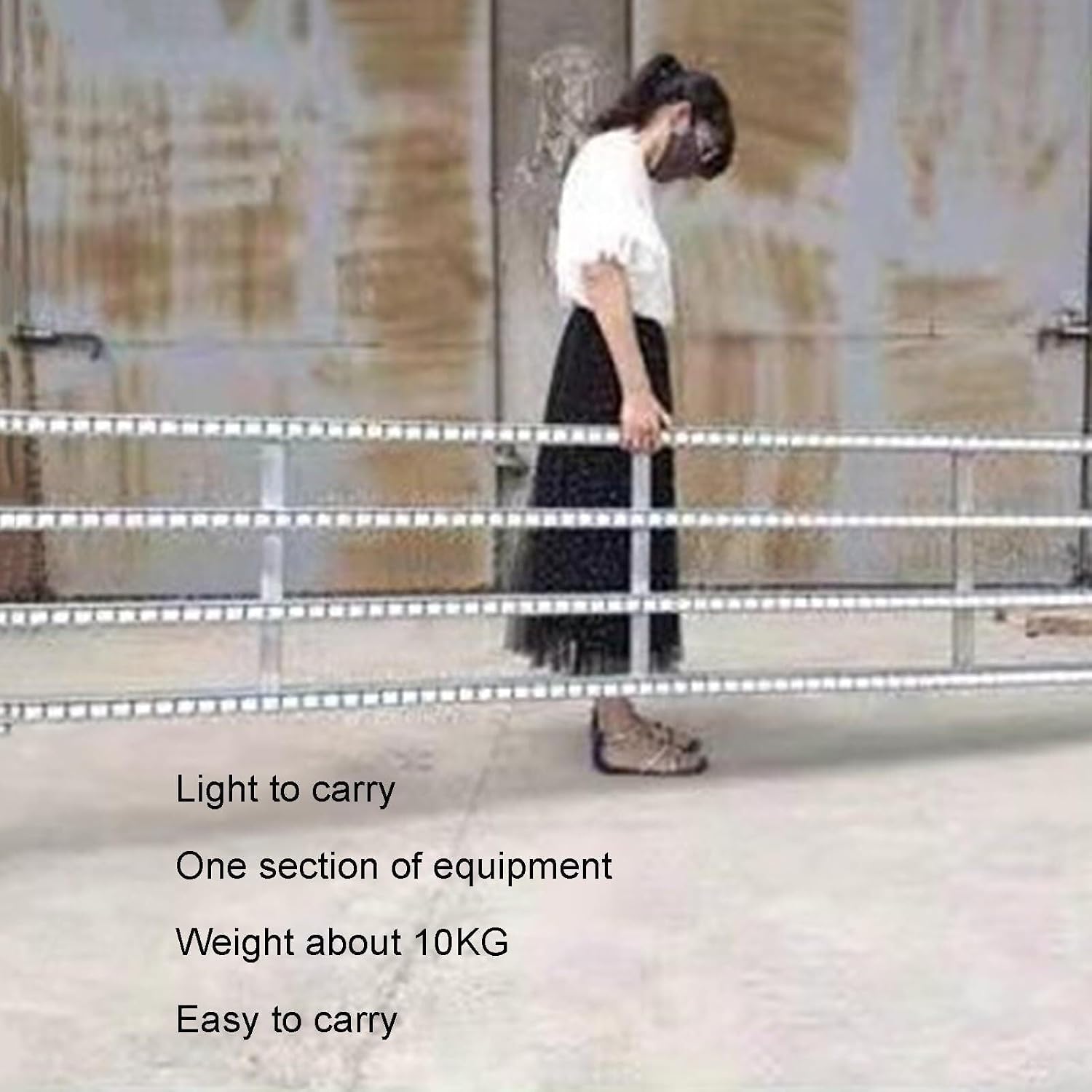 Unpowered Roller Conveyor Slides, Durable Frame Unloading Pulley, Light-Duty Gravity Conveyor, Metal Frame Foldable Flow Rack Unloading System for Werehouse Freight Handling(6 Rows-a,60X350CM)