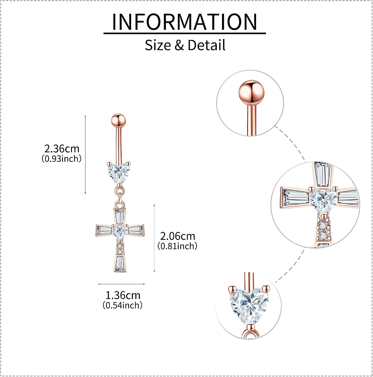 Belly Button Ring 925 Sterling Silver Bar Butterfly/Cross/Pregnancy Dangle Belly Button Piercing Body Navel Rings CZ Moonstone Jewelry Gift for Women