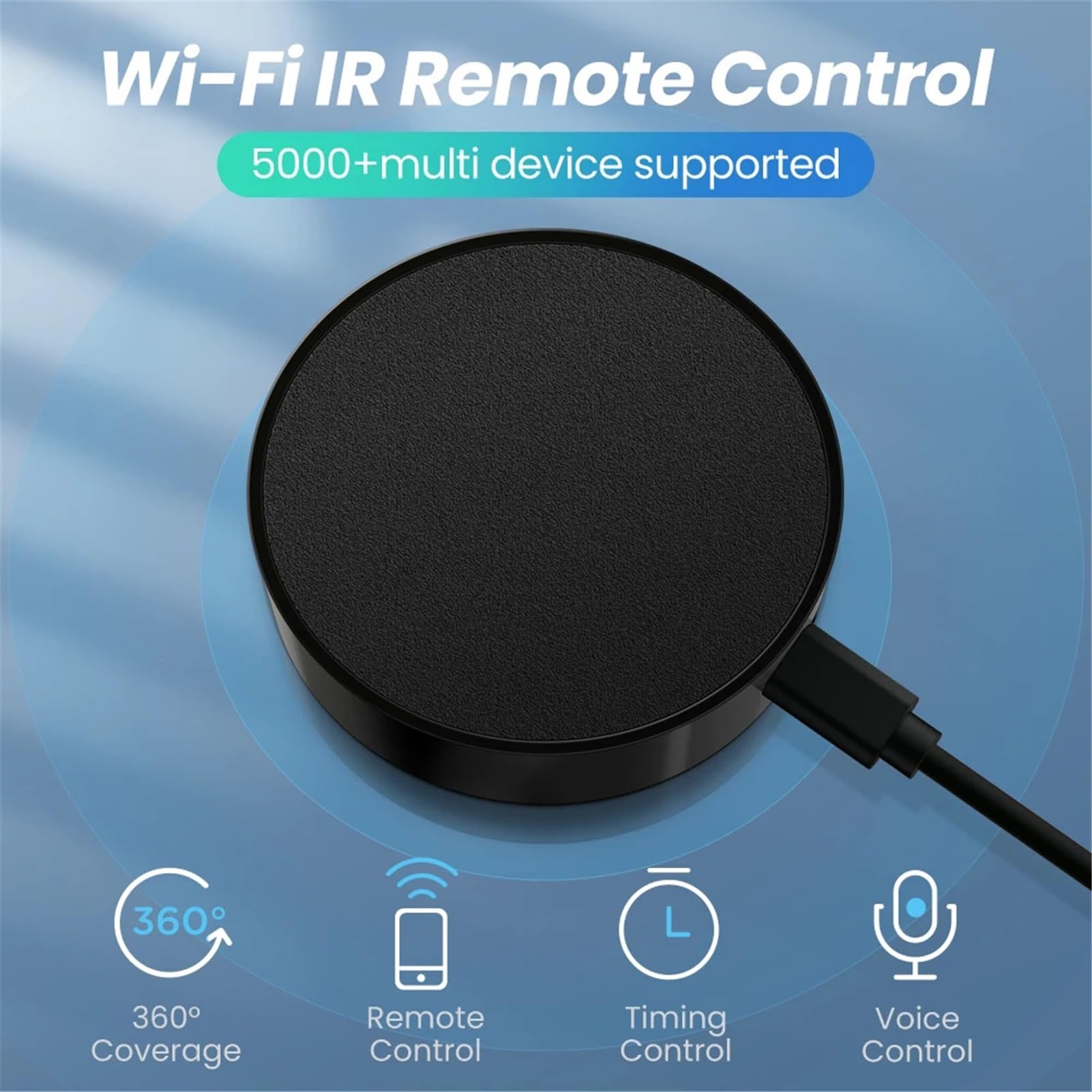 Telecomando WiFi IR adatto for aria condizionata APP Smart Life Il telecomando universale a infrarossi funziona con Alexa, Google Home(IR Remote-3)