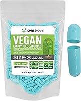 Vista 10 de XPRS Nutra Cápsulas vacías tamaño 3 – 1000 cápsulas veganas vacías transparentes – Pastillas vegetarianas – Relleno de cápsulas vegetales DIY