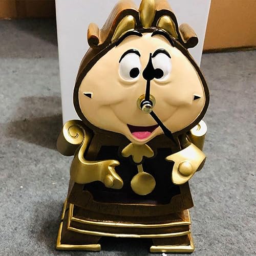 Miniatura 7 de WERNOKLE La Bella y la Bestia cogsworth, reloj cogsworth, colgante de reloj despertador, adecuado para decoración del hogar, mesa de boda, fiesta de