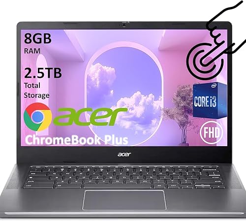 Miniatura 22 de Acer Chromebook Plus 515 portátil con Google AI – Pantalla táctil IPS Full HD de 15,6" 1920 x 1080 Intel Core i3-1305U 8GB LPDDR5X SSD