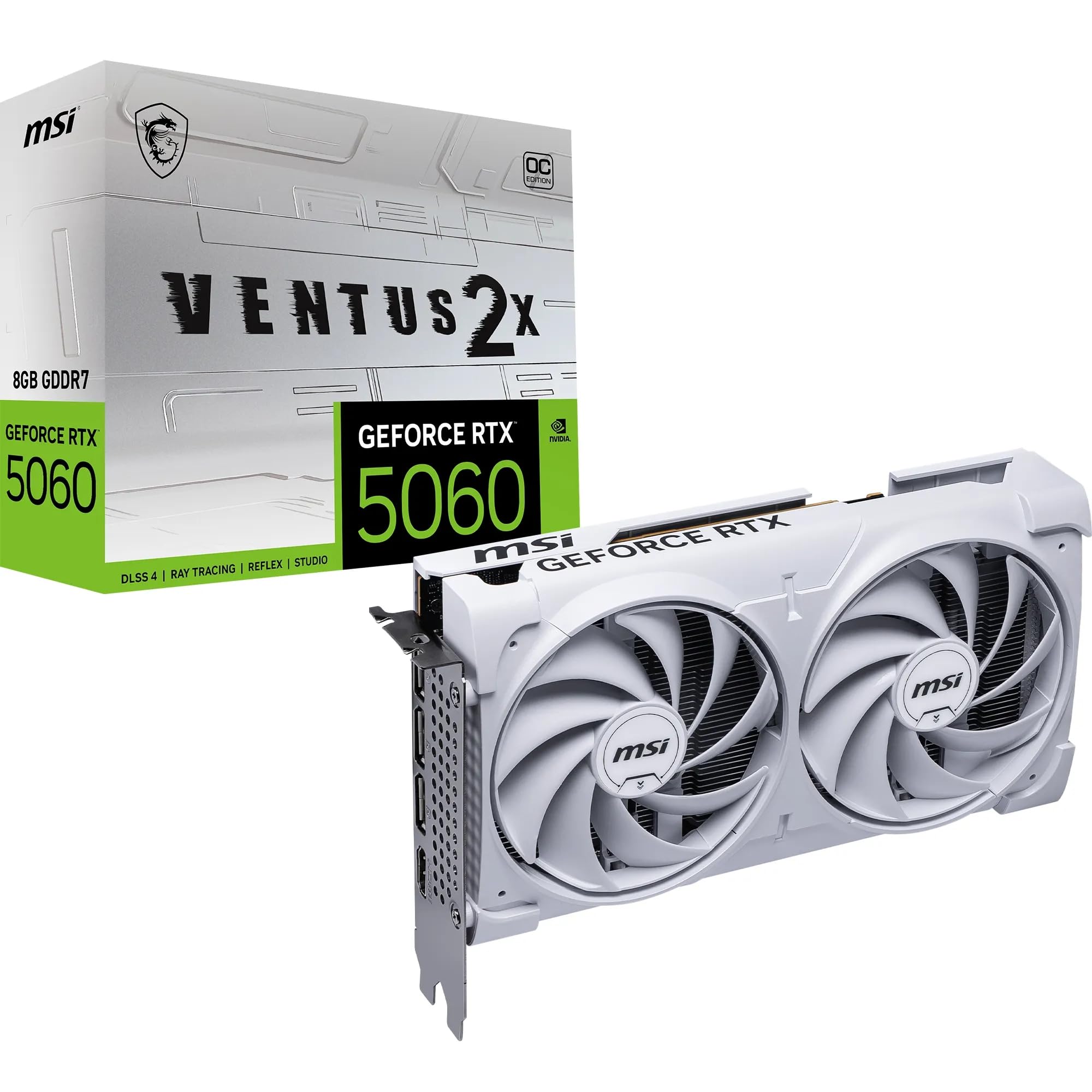 MSI GeForce RTX 5060 8G VENTUS 2X OC WHITE グラフィックスボード VD9186