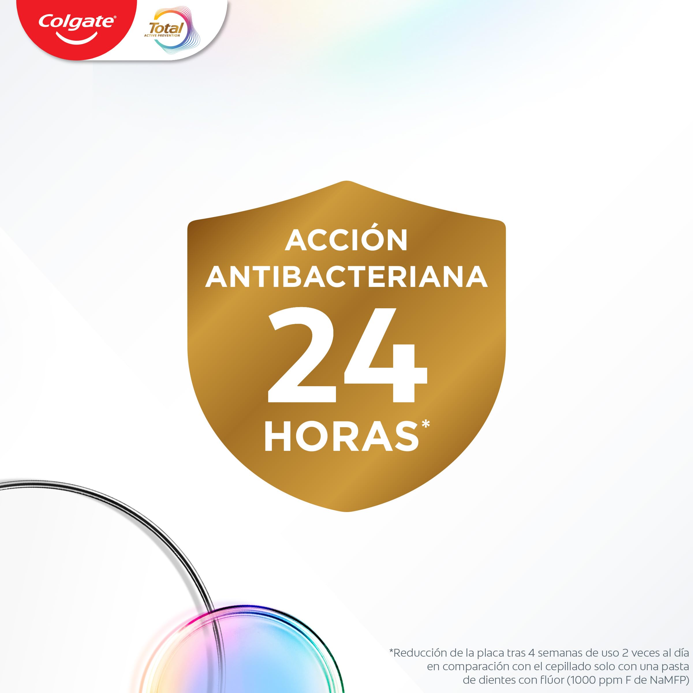 Enjuague Colgate Total Advanced Encías Sanas Menta Suave Pack 12 x 500ml | Protección Antibacteriana Ininterrumpida* | 5 Veces Mayor Protección de las Encías** | 0% alcohol***